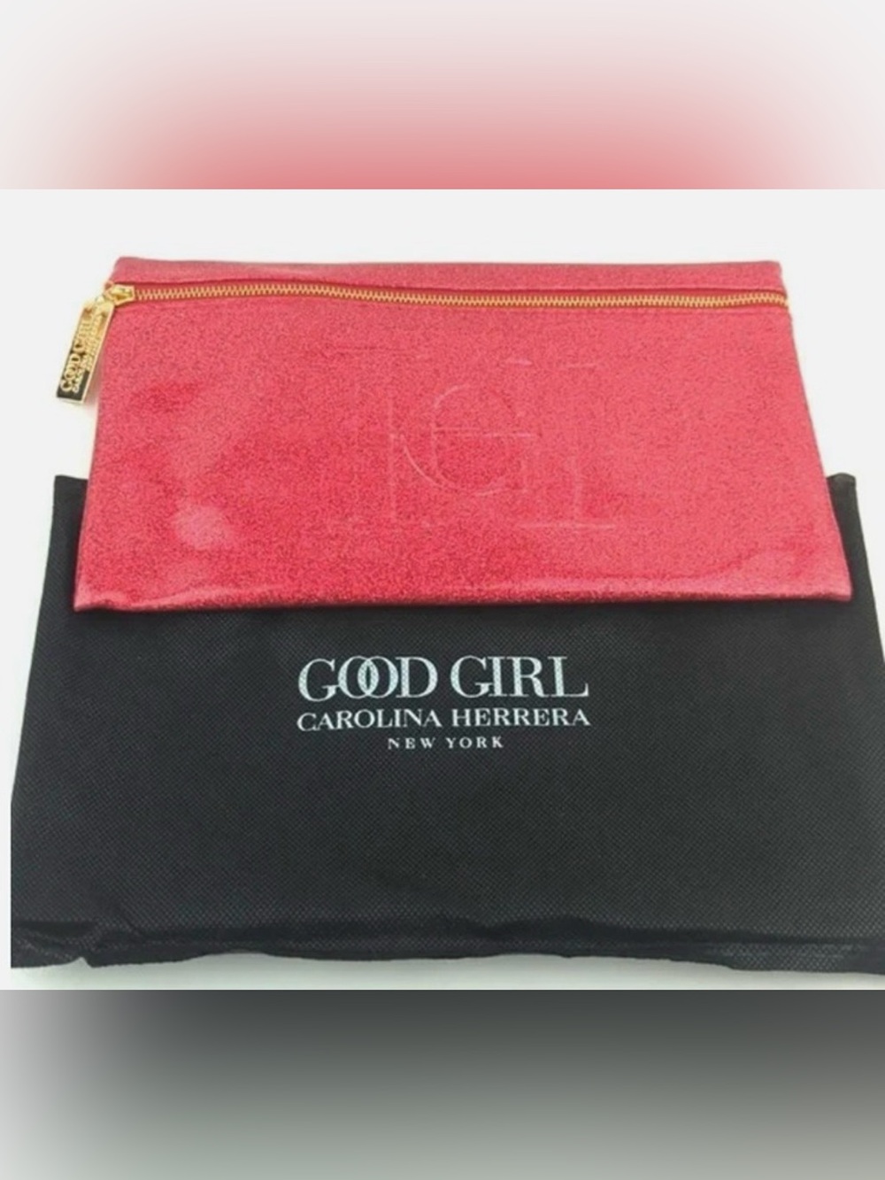 Carolina Herrera✨❤️💛⭐️ Red Patent Cosmetic Pouch